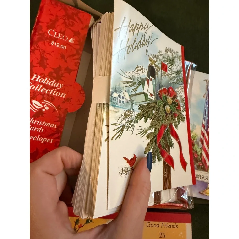 Christmas Holiday Cards Gift Tags Postcards‎ Collection Lot New Vintage